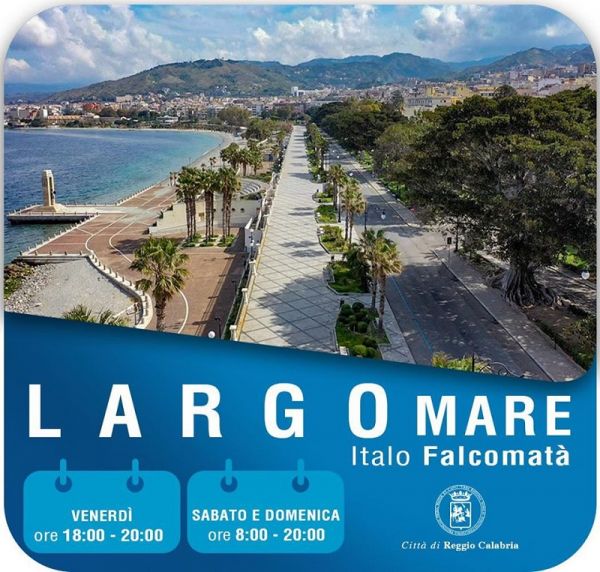 Comune di Reggio Calabria, lungomare isola pedonale