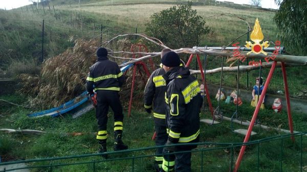 Vigili del Fuoco Catanzaro, interventi per maltempo