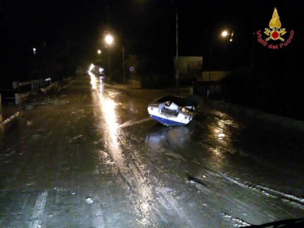 Vigili del Fuoco di Reggio Calabria, emergenza matempo