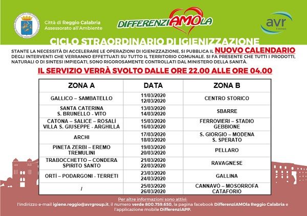 AVR, ciclo di igienizzazione straordinaria