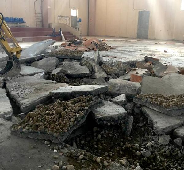 Comune di Reggio Calabria, avviati i lavori al Palasport di Pellaro