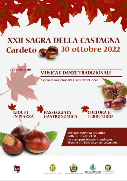 Eventi: a Cardeto torna la Sagra della Castagna