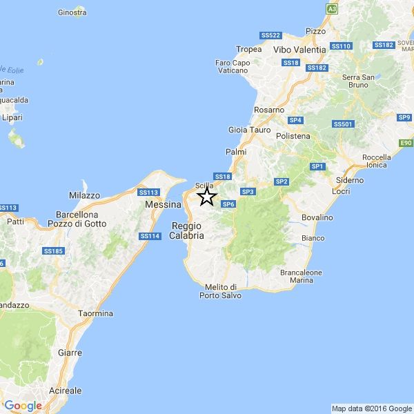 Reggio Calabria, serie di terremoti