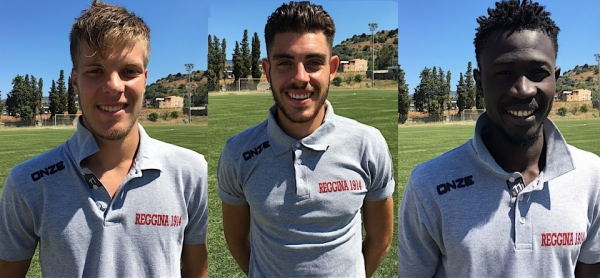 Urbs Reggina 1914: ufficiali gli arrivi di tre calciatori