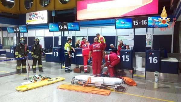 Vigili del Fuoco Lamezia, intervento simulato all'aeroporto