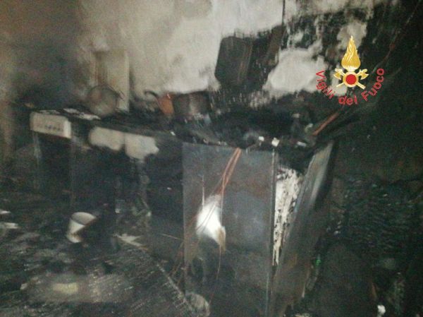 Vigili del Fuoco Soverato, incendio abitazione