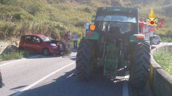 Vigili del Fuoco Soverato, incidente stradale a Squillace
